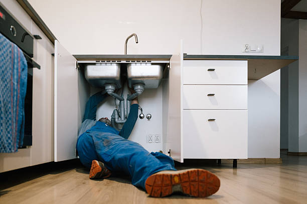 Professional Drain Cleaning technician working in Riegelsville, PA